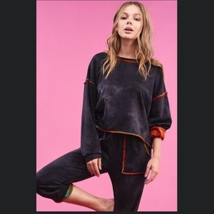 Tie-dye two piece sweat set